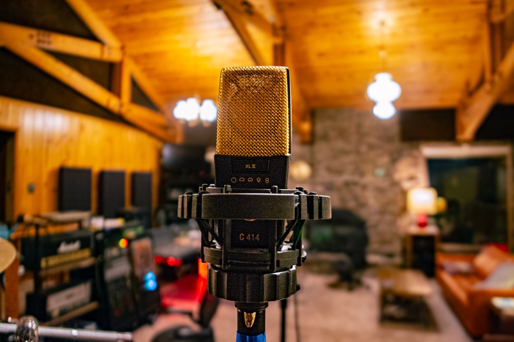 AKG C414 in the control room of The Spot Studios